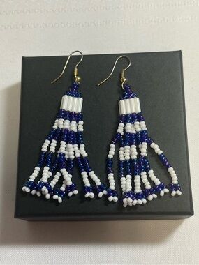 Beaded dangle earrings